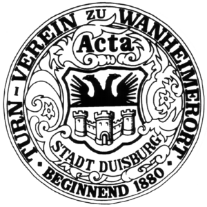 Gründungsplakette TV Wanheimerort 1880